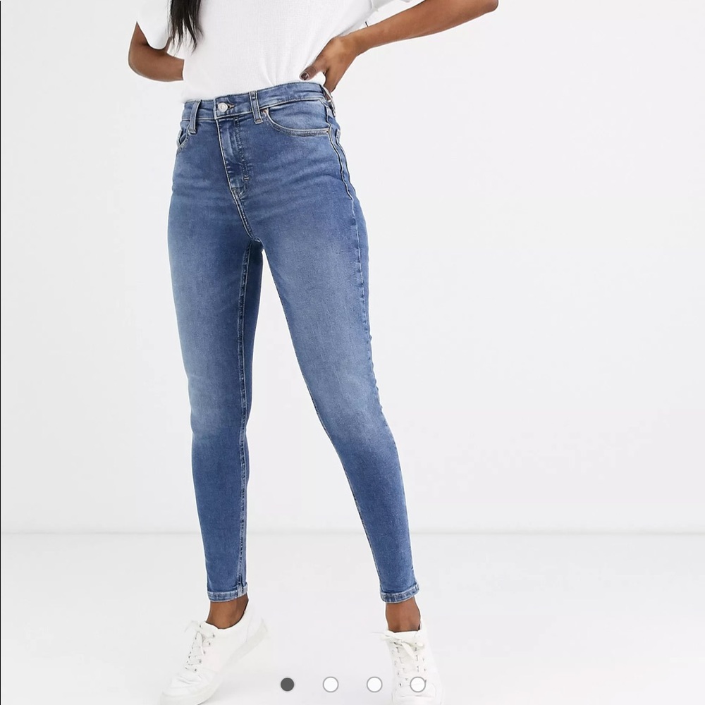 top shop jamie blue jeans